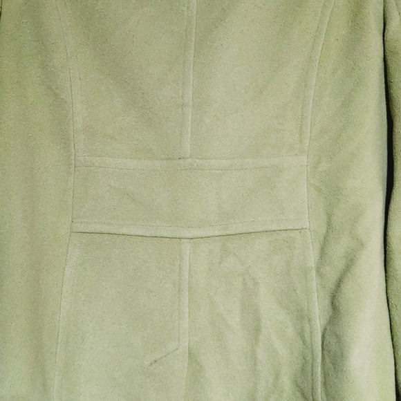 TRIBAL Mint Green Wool/Angora Peacoat Jacket Size: 14 - Picture 6 of 10